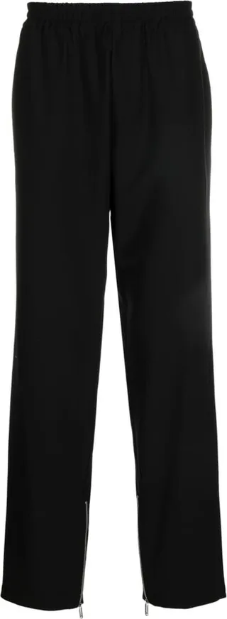 Zip-Cuffs Straight-Leg Trousers