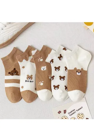 Women Absorb Sweat and Deodorize Socks 5 Pairs High Quality Socks One Size Fits All 
