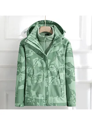 Three In One Removable Outdoor Waterproof And Windproof Overcoat 