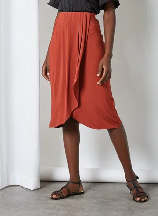Neora High Waist Skirt Burnt Henna 