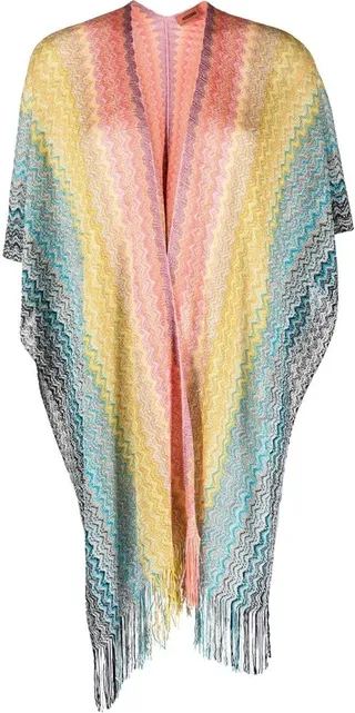 MISSONI- Zig-zag Motif Cape