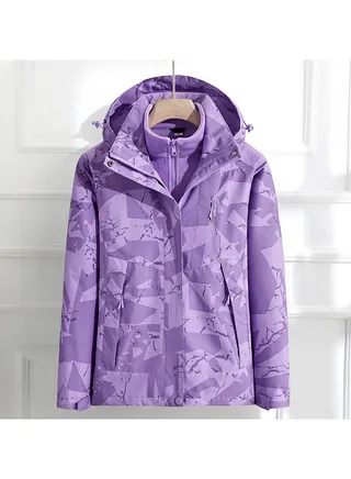 Three In One Removable Outdoor Waterproof And Windproof Overcoat 