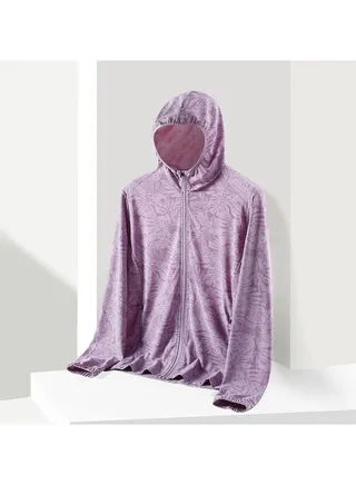 UV Resistant Breathable Zippered Hood For Women's Sunscreen Clothing 