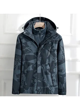 Three In One Removable Outdoor Waterproof And Windproof Overcoat 