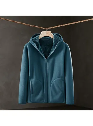 Comfortable Solid Color Outerwear That Can Be Worn On Both Sides 
