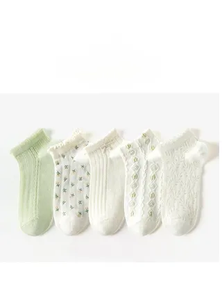 Women Absorb Sweat and Deodorize Socks 5 Pairs High Quality Socks One Size Fits All 
