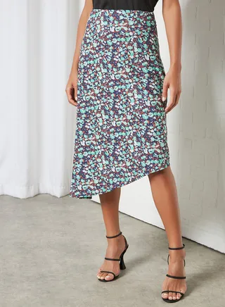Casual Floral Printed Skirt Multicolour 