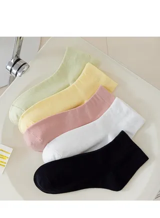 Women Absorb Sweat and Deodorize Socks 5 Pairs High Quality Socks One Size Fits All 