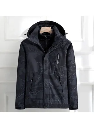 Three In One Removable Outdoor Waterproof And Windproof Overcoat 