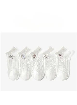 Women Absorb Sweat and Deodorize Socks 5 Pairs High Quality Socks One Size Fits All 