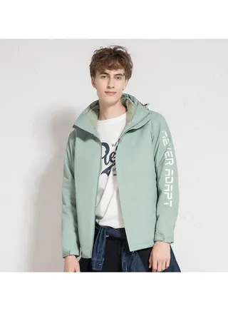 Three-in-one Detachable Two-piece Hood Waterproof Overcoat 