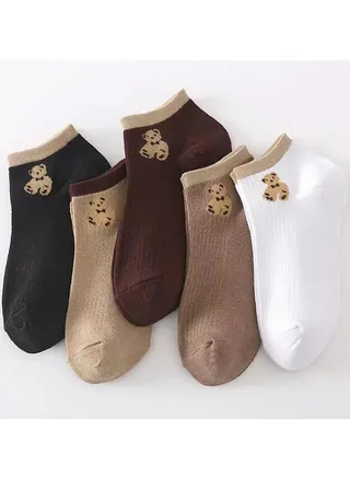 Women Absorb Sweat and Deodorize Socks 5 Pairs High Quality Socks One Size Fits All 