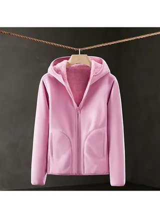 Comfortable Solid Color Outerwear That Can Be Worn On Both Sides 
