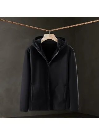 Comfortable Solid Color Outerwear That Can Be Worn On Both Sides 