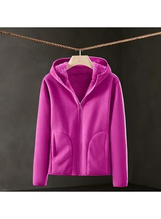 Comfortable Solid Color Outerwear That Can Be Worn On Both Sides 
