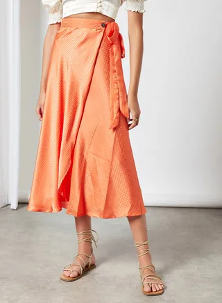 Comfortable Stylish Skirt Orange 