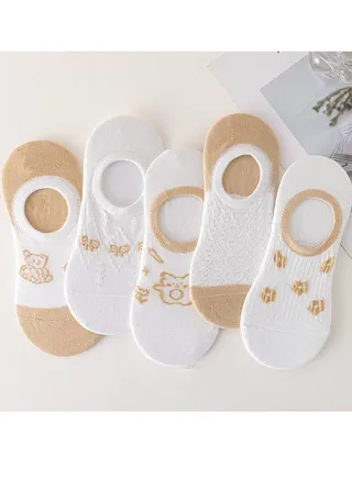 Women Absorb Sweat and Deodorize Socks 5 Pairs High Quality Socks One Size Fits All 