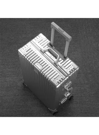Hardcase Travel Suitcase Al-Mg Alloy Luggage Trolley With 4 Spinner Wheel 29 Inch 