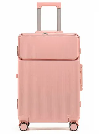 Premium Expandable Aluminum Frame ABS & PC Suitcase With USB Charging Port 