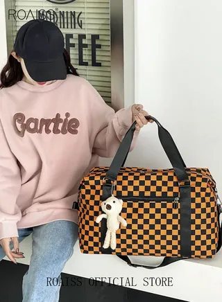 Functional Sports Fitness Handbag with Dry and Wet Separation Large Capacity Design Business Trip and Boarding Short Distance Travel Bag 