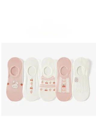 Women Absorb Sweat and Deodorize Socks 5 Pairs High Quality Socks One Size Fits All 