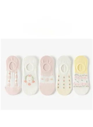 Women Absorb Sweat and Deodorize Socks 5 Pairs High Quality Socks One Size Fits All 