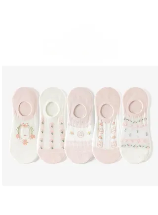 Women Absorb Sweat and Deodorize Socks 5 Pairs High Quality Socks One Size Fits All 