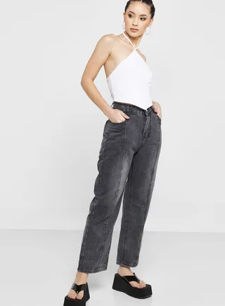 Front Seam Detail Jeans