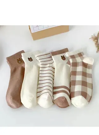 Women Absorb Sweat and Deodorize Socks 5 Pairs High Quality Socks One Size Fits All 