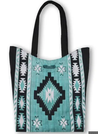 Casual Printed Satin Tote Bag 