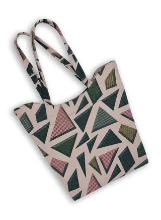 casual printed linen tote bag W230004C 