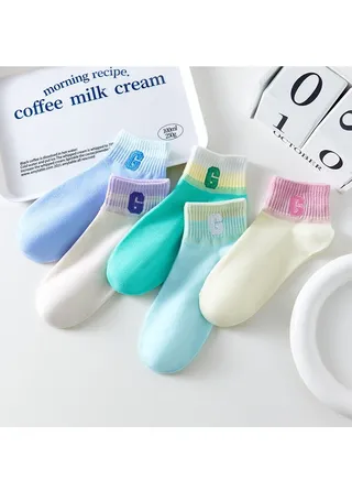 Women Absorb Sweat and Deodorize Socks 5 Pairs High Quality Socks One Size Fits All 