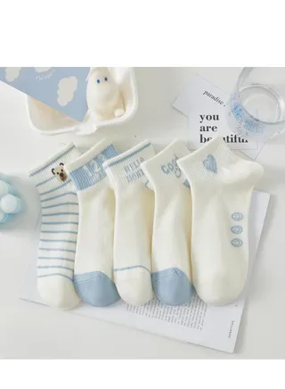 Women Absorb Sweat and Deodorize Socks 5 Pairs High Quality Socks One Size Fits All 