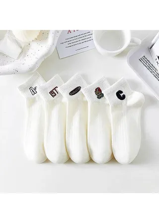Women Absorb Sweat and Deodorize Socks 5 Pairs High Quality Socks One Size Fits All 