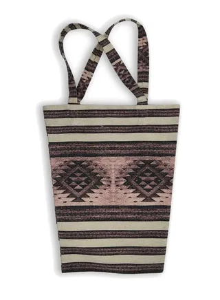 casual printed linen tote bag T230011A 