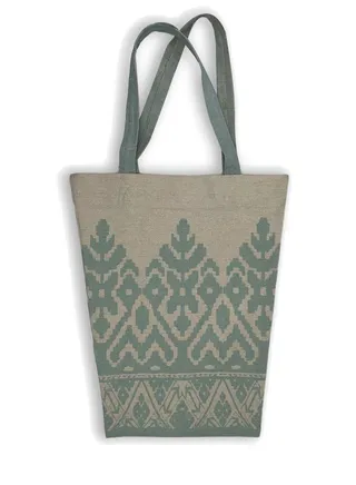 casual printed linen tote bag T230003a 