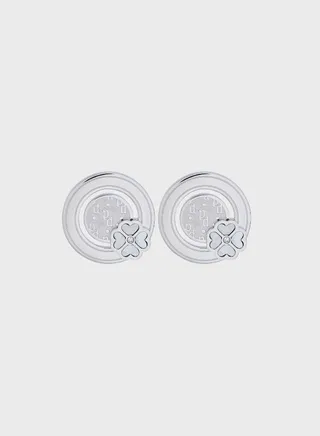 Earrings With Mother Of Pearl Inlay