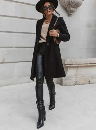 Autumn And Winter New Fashion Solid Color Wool Overcoat 