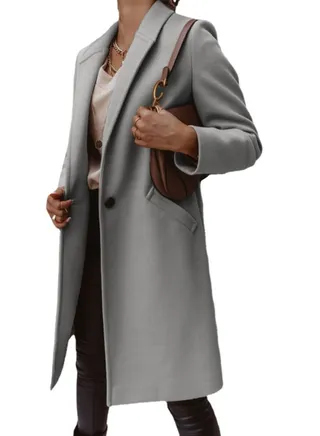 New Autumn And Winter Fashion Simple Overcoat 