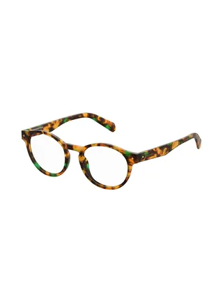 Unisex Oval Reading Glasses - Pld 0021/R Havana Honey 49 - Lens Size: 49 Mm 