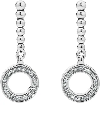 Caviar Spark Diamond Drop Earrings