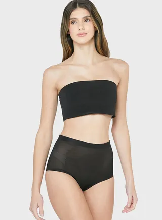 High Waist Mesh Brief 
