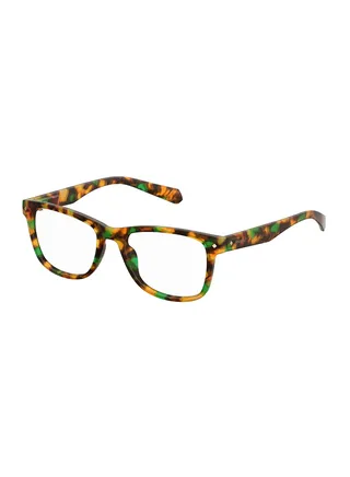 Unisex Square Reading Glasses - Pld 0020/R Havana Honey 52 - Lens Size: 52 Mm 