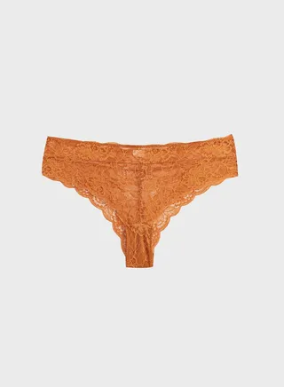 High Leg Lacy Brief 