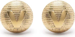V-logo stud earring