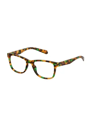 Unisex Square Reading Glasses - Pld 0020/R Havana Honey 52 - Lens Size: 52 Mm 