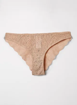 Luna Lace Briefs Light Beige 