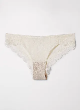 Luna Lace Briefs Creme 