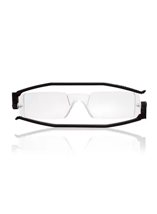Rectangular Frame Reading Glasses Black +1.00 