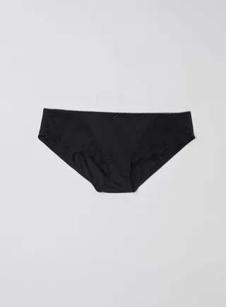 Solid Bikini Briefs Black 